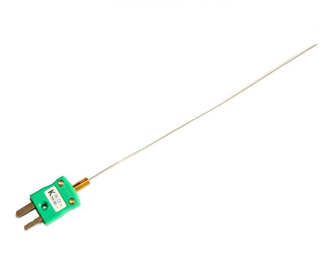 0,5 mm schnell reagierende, mineralisolierte Thermoelemente mit Miniatur-IEC-Stecker