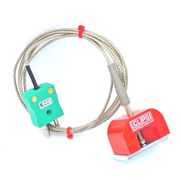 IEC Typ K 11,8 kg Pull Power (Hufeisen) Magnet-Thermoelement, PFA-isoliertes Kabel mit Edelstahl-bergeflecht, das im Standardstecker endet