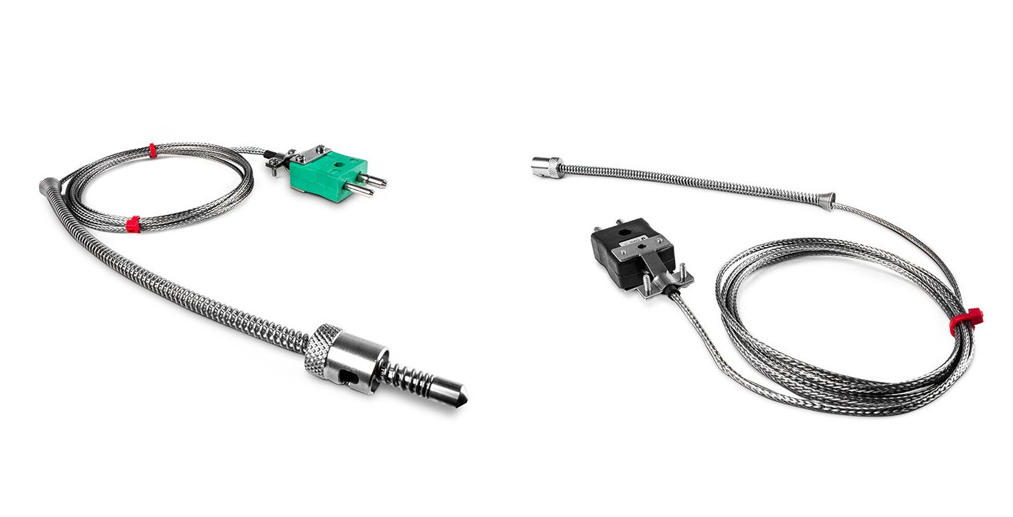 IEC Einstellbares Bajonett-Thermoelement, Glasfaser-Edelstahl-umflochtenes Kabel