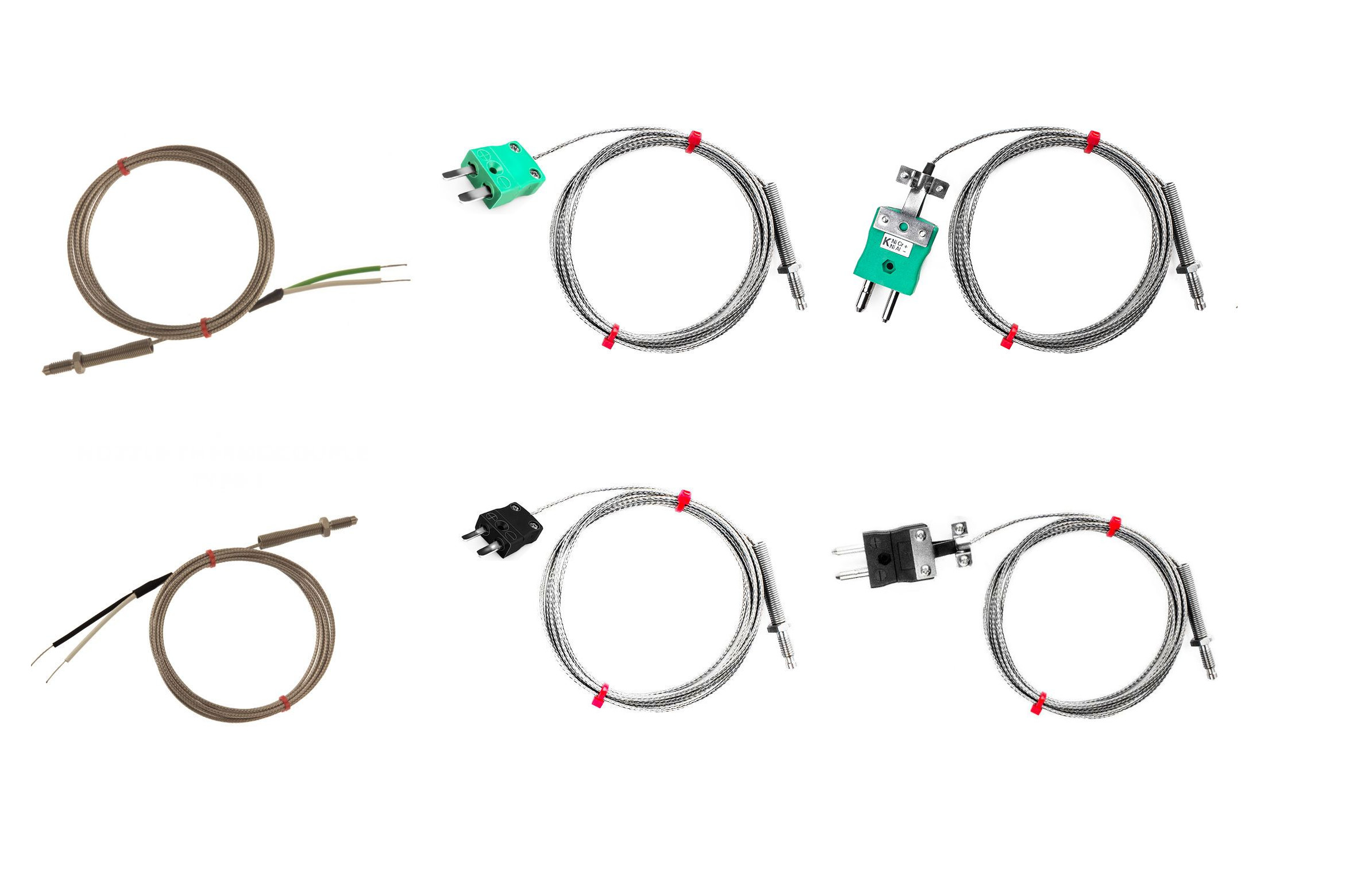 IEC-Dsen-Thermoelement, glasfaserisoliertes Kabel mit Edelstahl-bergeflecht