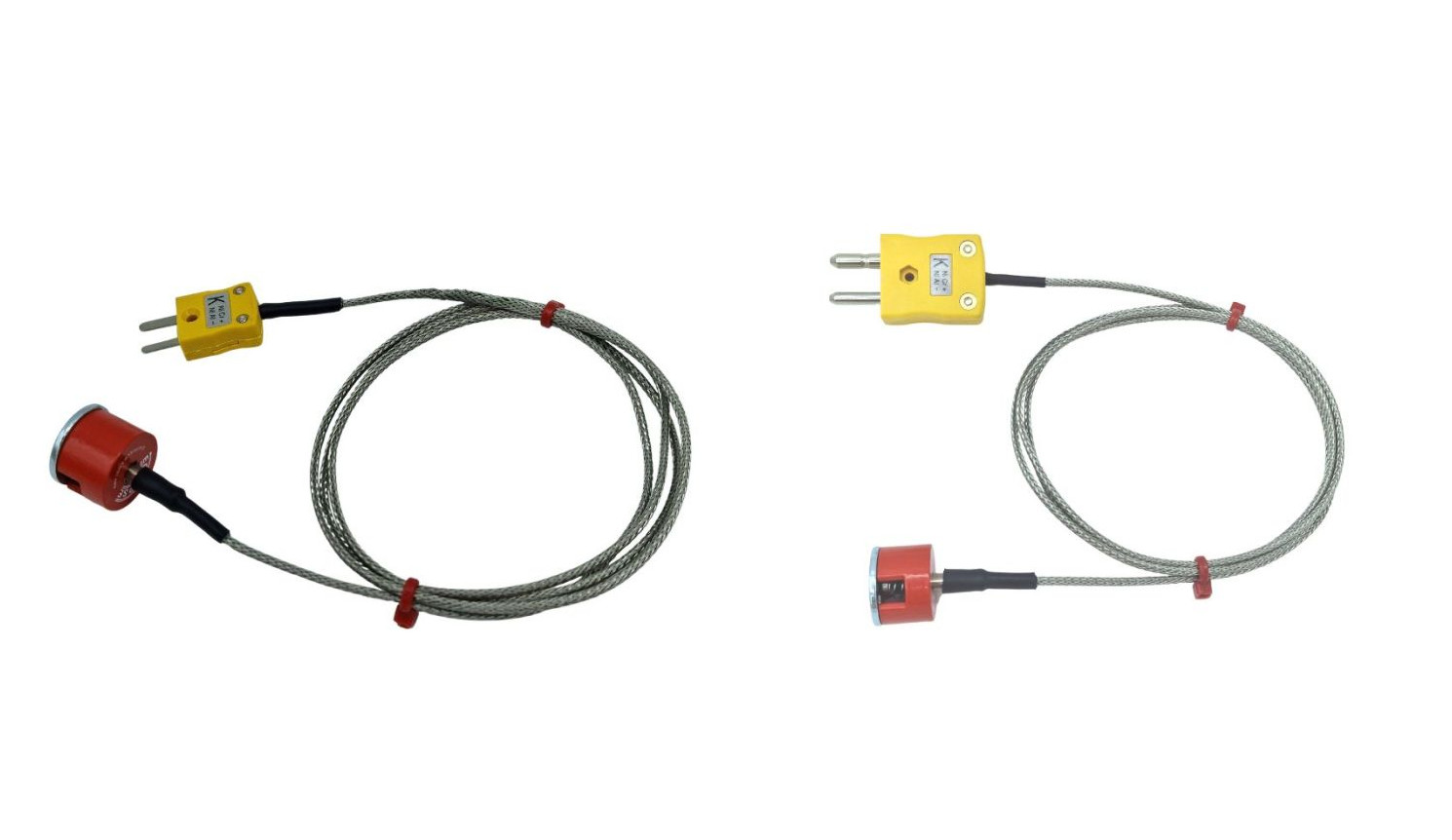 ANSI Typ K 1,9 kg Zugknopf-Magnet-Thermoelement, PFA-isoliertes Kabel mit Edelstahlgeflecht