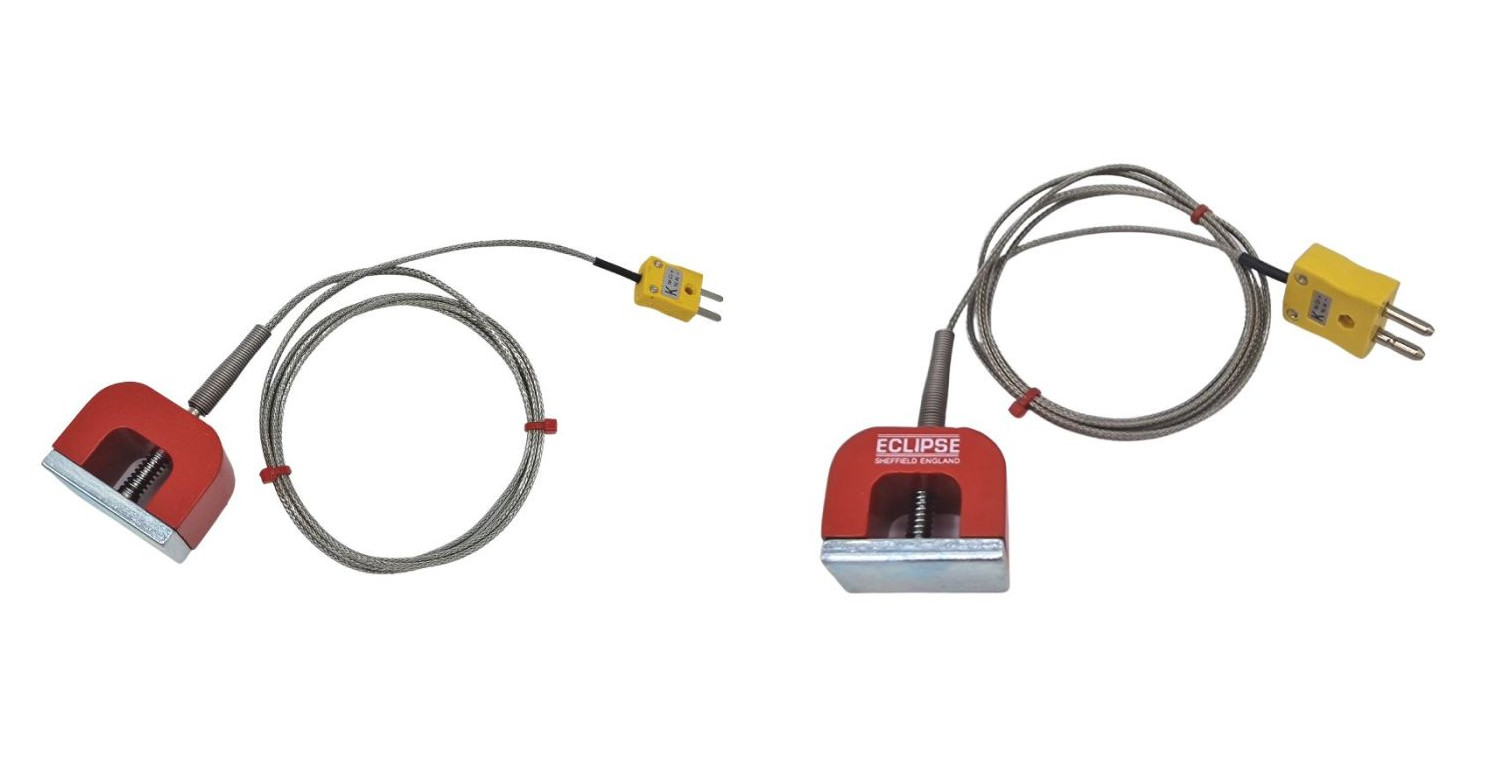 ANSI Typ K 11,8 kg Pull Power (Hufeisen) Magnet-Thermoelement, PFA-isoliertes Kabel mit Edelstahl-bergeflecht