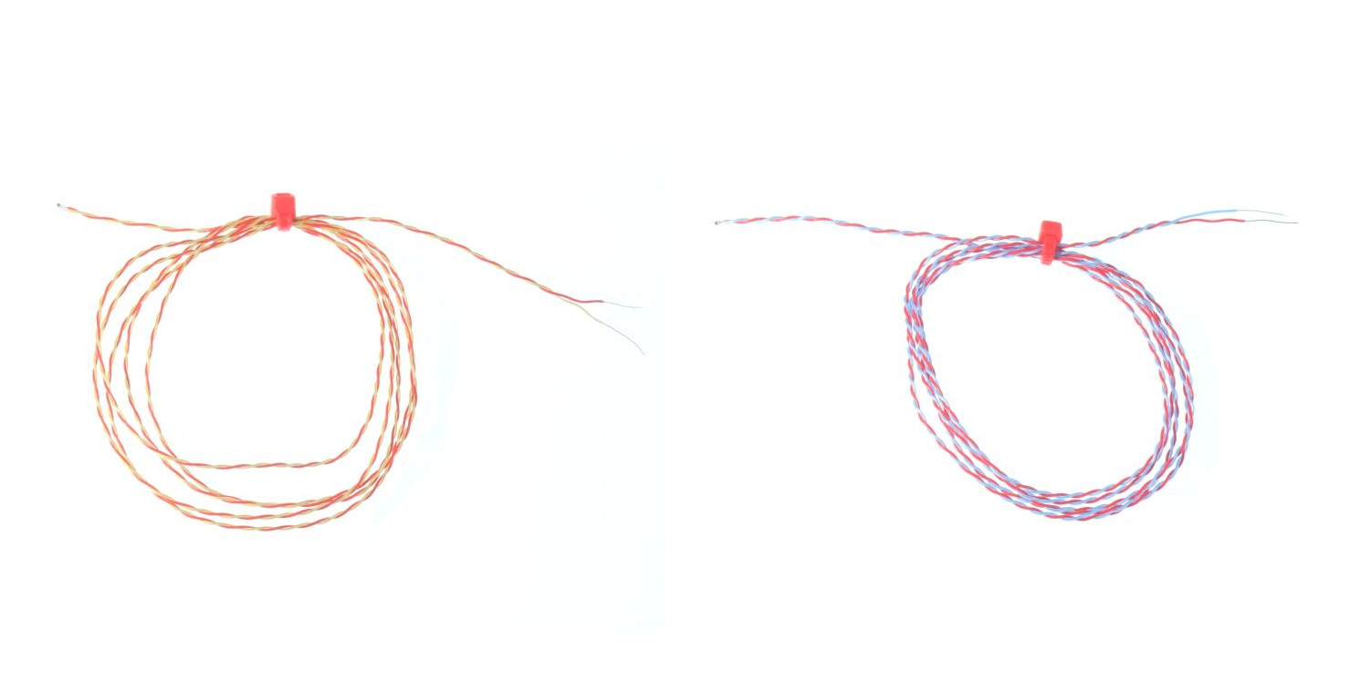 ANSI PFA-isoliertes Thermoelement mit freiliegender Verbindungsstelle und blanken Schwnzen