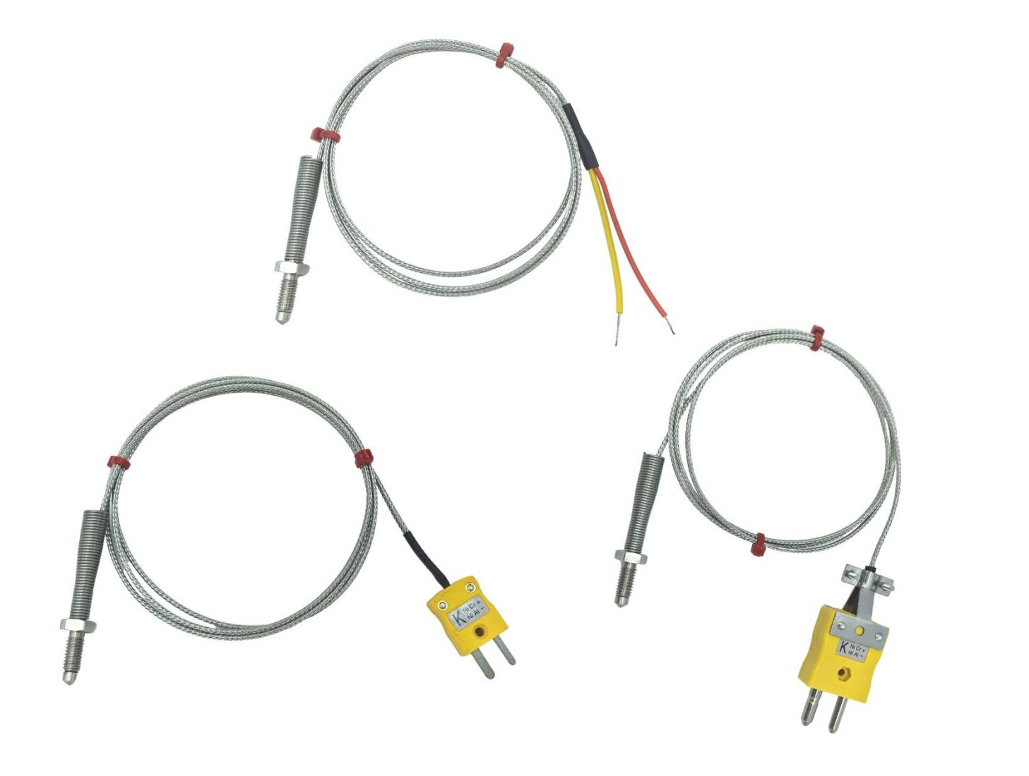 ANSI Dsen-Thermoelement, glasfaserisoliertes Kabel mit Edelstahl-bergeflecht - Typ K