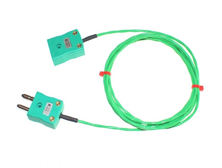 PFA-isoliertes Kabel / Draht mit STANDARD-Thermoelement-Steckern und -Buchsen IEC