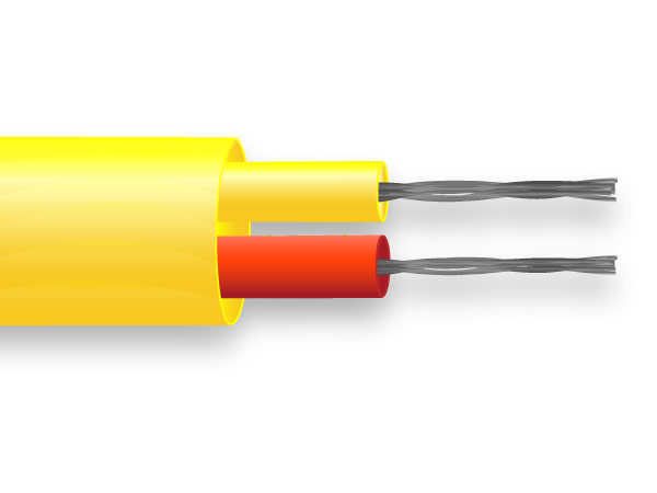 PFA-Flachpaar-Thermoelementkabel / Draht ANSI