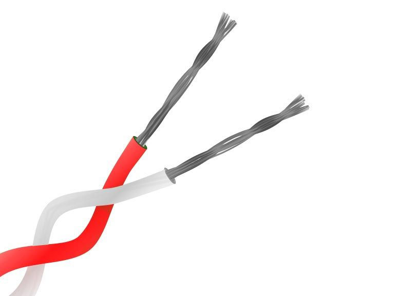 Typ K PFA isoliertes doppeltes verdrilltes Thermoelement-Kabel/Draht (JIS)  7/0,2 mm Strang