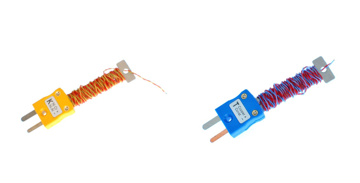 ANSI PFA-Kabel Tidy Thermoelement mit freiliegender Sperrschicht und montiertem Ministecker