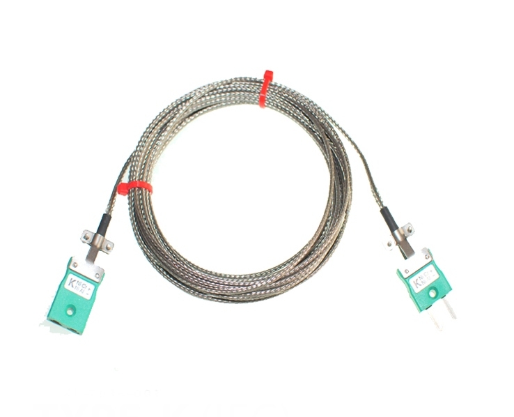 Glasfaserisoliertes Kabel / Draht mit Thermoelement-Steckern & Buchsen IEC