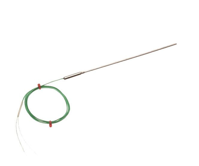 0,81 mm Durchmesser schnell ansprechendes IEC-Thermoelement Glatte Topfdichtung mit 1 Meter PFA-isolierter Leitung, 7/0,2 mm flaches Paar mit Enden