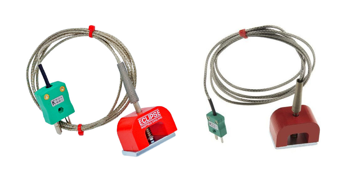 IEC Typ K 9kg Pull Power (Hufeisen) Magnet-Thermoelement, PFA-isoliertes Kabel mit Edelstahl-bergeflecht