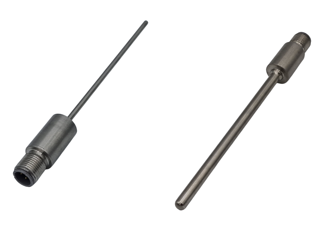 Pt100 RTD-Sensor fr die industrielle Automatisierung mit M12-Steckverbinder - Prozessanschlussart mit glattem Zylinder