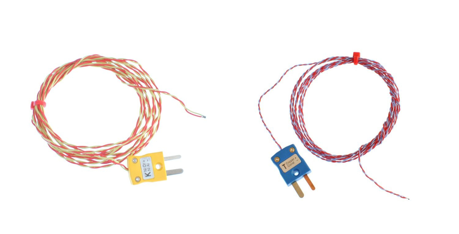 ANSI PFA-isoliertes Thermoelement mit freiliegender Steckverbindung und Miniaturstecker