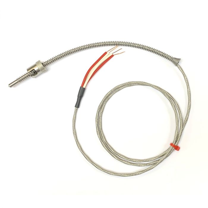 Verstellbares Bajonett Pt100, Glasfaser-Edelstahl-Geflechtkabel - Typ RTD / PRT