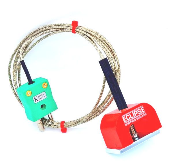  IEC Typ K 4,5 kg Pull Power (Hufeisen) Magnet-Thermoelement, PFA-isoliertes Kabel mit Edelstahl-bergeflecht, das im Standardstecker endet
