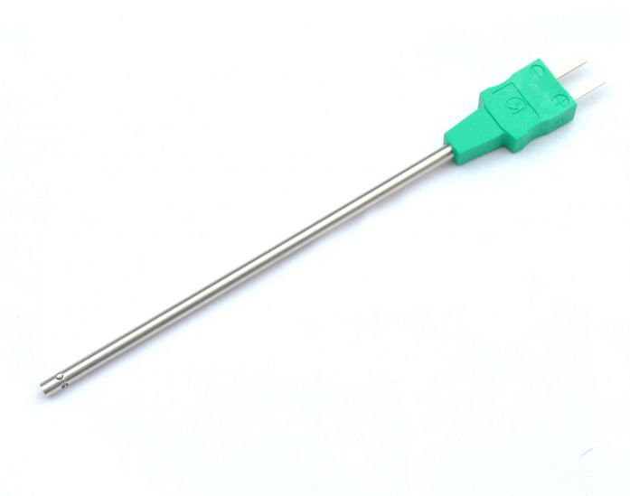 IEC-Luftsonden-Thermoelement-Sonde mit angespritztem Miniaturstecker - Typ K