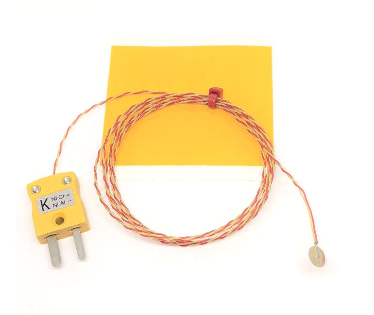 ANSI Feindraht-Scheiben-Thermoelement, PFA mit Miniaturstecker - Typ K mit Miniatursteckeranschluss 