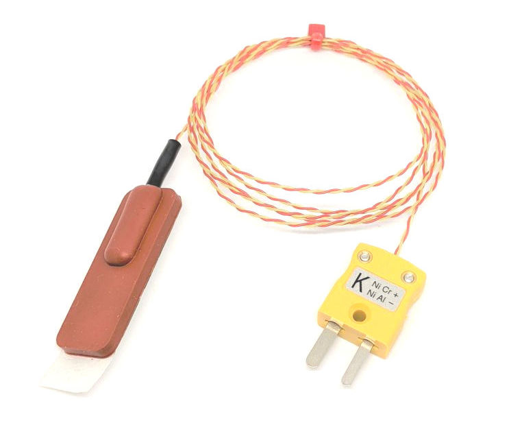 ANSI Silikonkautschuk-Patch-Thermoelement, PFA Twin Twisted - Typ K mit Miniatur-Steckeranschluss