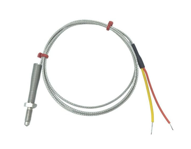 ANSI Dsen-Thermoelement, glasfaserisoliertes Kabel mit Edelstahl-bergeflecht - Typ K mit Abschluss in blanken Schwnzen
