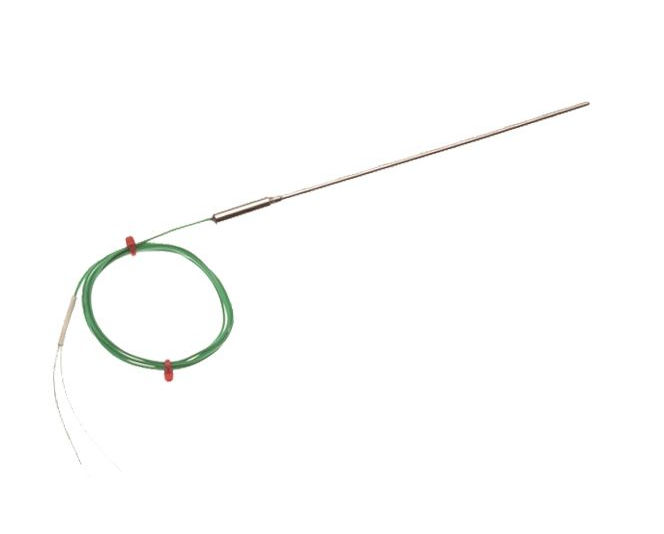 IEC Mineralisoliertes Thermoelement mit glatter Topfdichtung und 1 m PFA-isoliertem IEC-Kabel - Typ K