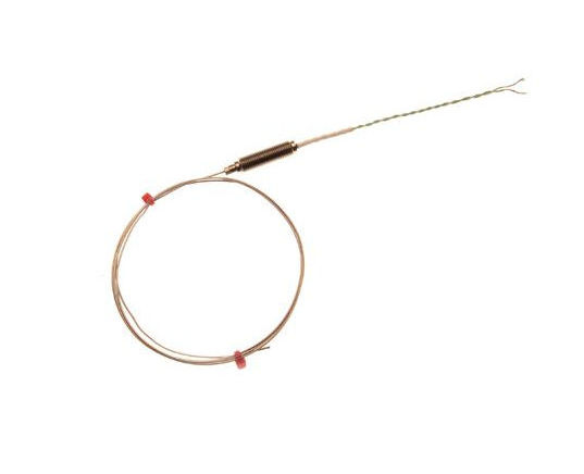 IEC Mineralisoliertes Thermoelement mit Gewindetopf und 100 mm PFA-isolierter doppelt verdrillter IEC-Leitung - Typ K
