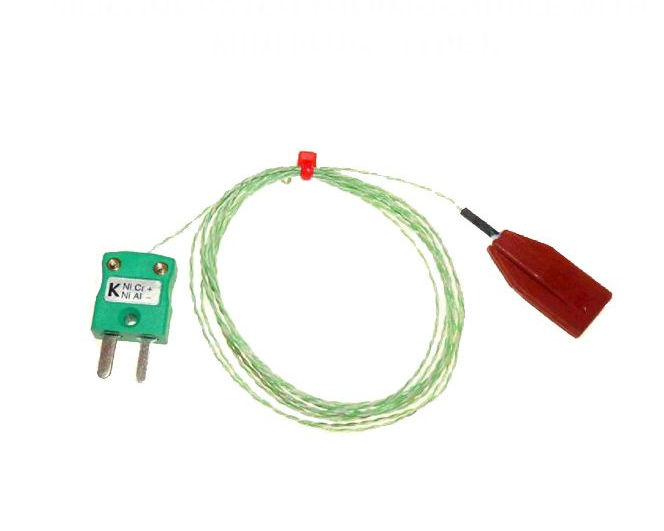 IEC Silikon-Patch-Thermoelement, PFA mit Miniaturstecker - Typ K