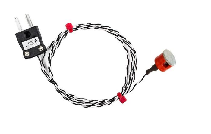 IEC Typ K 0,7 kg Zugknopf-Magnet-Thermoelement, PTFE-isoliert mit Typ J Miniaturstecker