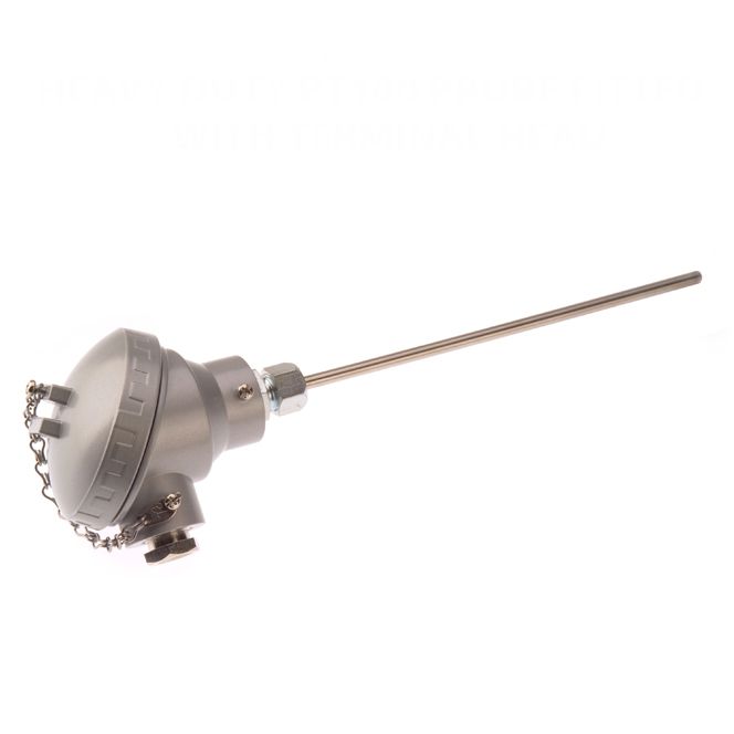 Pt100 4-Leiter Widerstandsthermometer Klasse B, KNE-Kopf