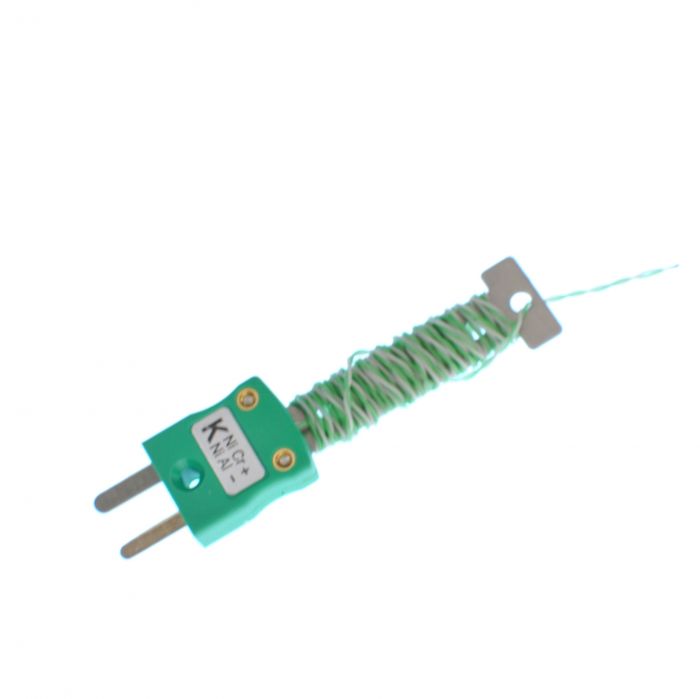 PFA-Kabel Tidy IEC Thermoelement mit freiliegender Sperrschicht und montiertem Ministecker - Typ K