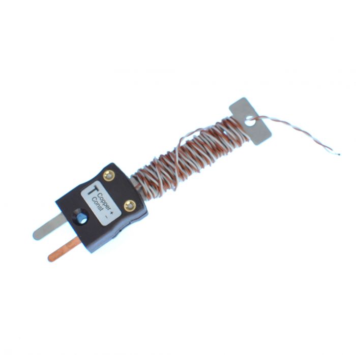 PFA-Kabel Tidy IEC Thermoelement mit freiliegender Sperrschicht und montiertem Ministecker - Typ T