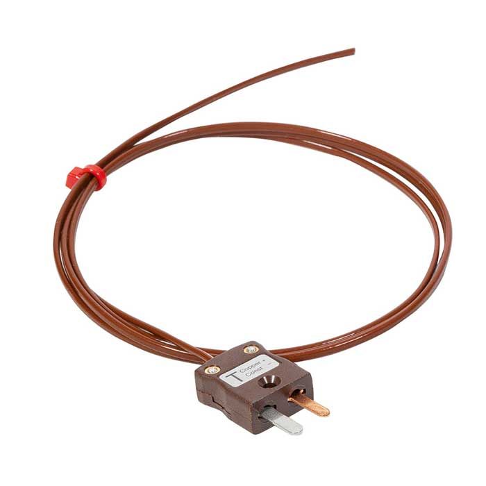 Hermetisch abgedichtetes Draht-Thermoelement IEC Typ T mit Miniatur-Steckeranschluss
