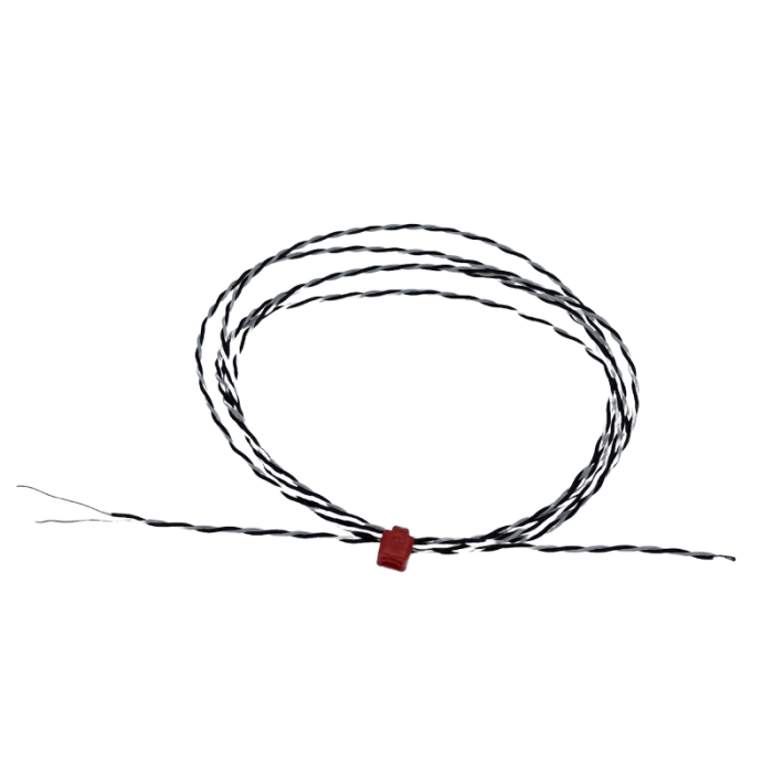 PFA-isoliertes, doppelt verdrilltes IEC-Thermoelement mit freiliegender Verfassung und blanken Schwnzen - Typ J - 1/0,2 mm