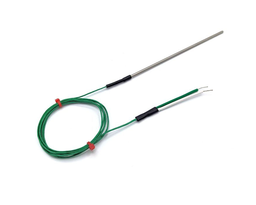 IEC-gefertigte Rohrthermoelemente mit Crimpdichtung und Anschlussdraht - Typ K - 3 mm Manteldurchmesser