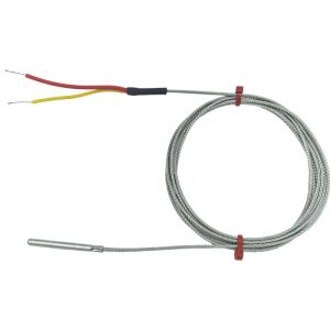 ANSI-gefertigtes geerdetes Thermoelement in Edelstahlrohr, Glasfaser-Edelstahl-berflochtenes Kabel - Typ K