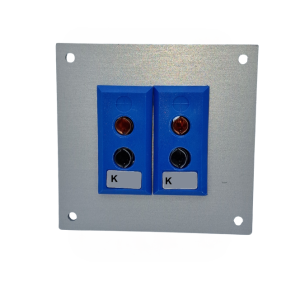 Thermoelement-Steckverbinder Aluminium-Panel mit Typ K JIS-Standardbuchsen