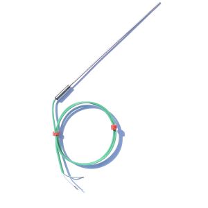 Mineralisoliertes Thermoelement mit 0,25 mm Durchmesser und schnellem Ansprechverhalten mit glattem Topf und PFA-IEC-Endstcken - Typ K