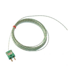 Glasfaserisoliertes flaches Paar IEC-Thermoelement mit offener Vermittlungsstelle - Typen K,J,T