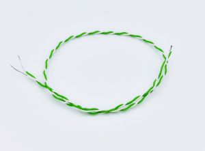 PTFE-isoliertes, doppelt verdrilltes IEC-Thermoelement mit freiliegender Sperrschicht und blanken Schwnzen - Typ K - 300 mm Kabellnge