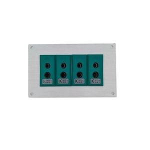 Thermoelement-Steckverbinder Aluminium-Panel mit IEC-Norm-Buchsen vom Typ K