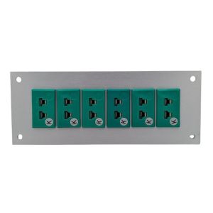 Thermoelement-Steckverbinder Aluminium-Panel mit IEC-Miniatur-Buchsen vom Typ K