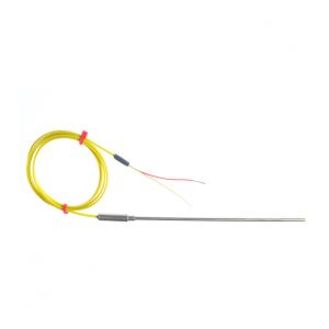 0,75 mm Durchmesser Glatte Topfdichtung mit 1 Meter PFA-isolierter Leitung, 7/0,2 mm flaches Paar mit ANSI-Enden  isoliert oder geerdet