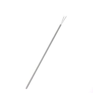 Schnell ansprechendes Thermoelement mit 0,75 mm Durchmesser und IEC-Blanktails - Isolierte Verbindungsstelle - 100 mm