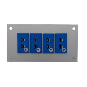 Thermocouple Connector Aluminium Panel with Type T ANSI Miniature Sockets