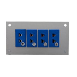 Thermoelement-Steckverbinder Aluminium-Panel mit ANSI-Miniatur-Buchsen vom Typ T