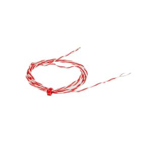 JIS Typ K freiliegendes Thermoelement mit geschweiter Spitze 1/0,2 mm PFA Twin Twisted Cable mit nackten Enden 5 m