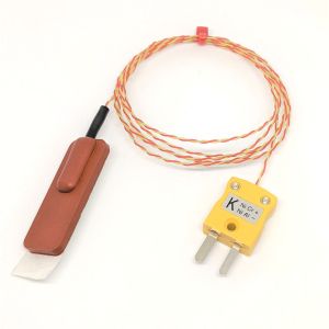 ANSI Silikonkautschuk Patch Thermoelement, PFA Twin Twisted mit Miniaturstecker oder nackten Schwnzen - Typ K