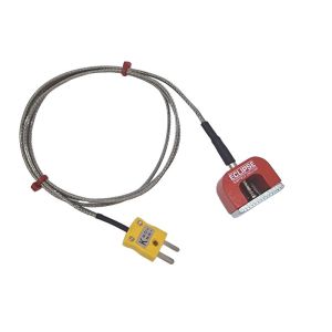 ANSI Typ K 4,5 kg Zugkraft (Hufeisen) Magnet-Thermoelement, PFA-isoliertes Kabel mit Edelstahl-bergeflecht mit Miniatur- oder Standardstecker