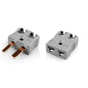 Miniatur-Schnelldraht Thermoelement Stecker & Sockel AM-B-MQ+FQ Typ B ANSI