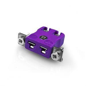 Miniatur-Schnelldraht Thermoelement-Steckverbinder-Panelhalterung mit Edelstahlhalterung IM-E-SSPFQ Typ E IEC