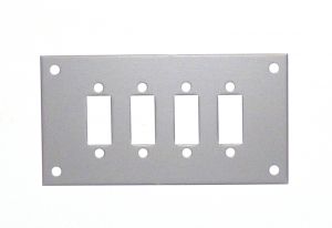 Paneele fr Standard-Blendensteckdosen aus Edelstahl (SSPF)